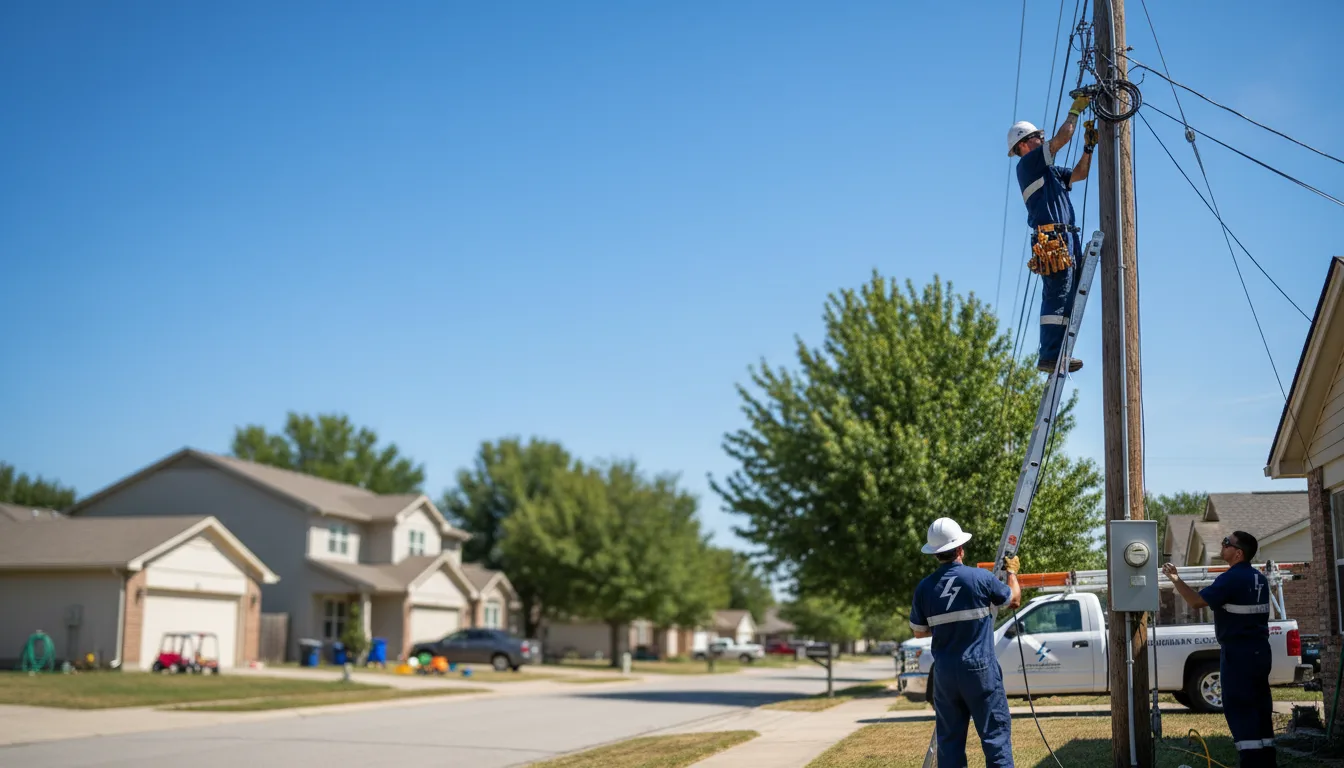 Residential electrician providing installation services in Petros, TN